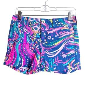 Lilly Pulitzer Wills 5” Stretch Short in Multi Beaxh Loot Size 0